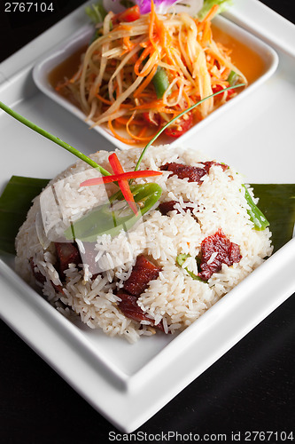 Image of Thai Pork and Rice Dish