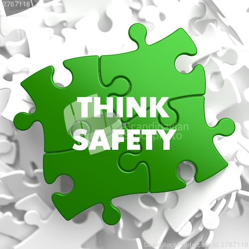 Image of Think Safety on Green Puzzle.