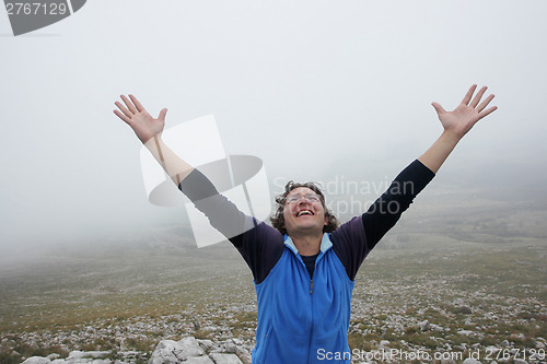 Image of Man on mountain