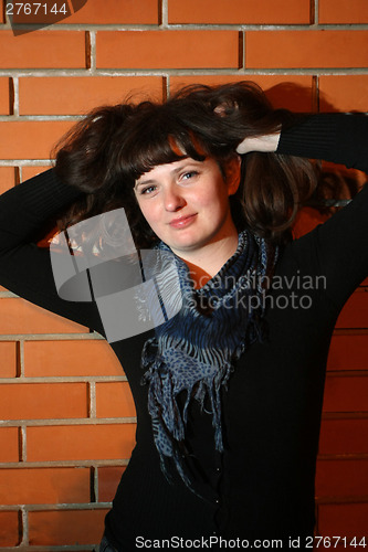 Image of Young brunette posing