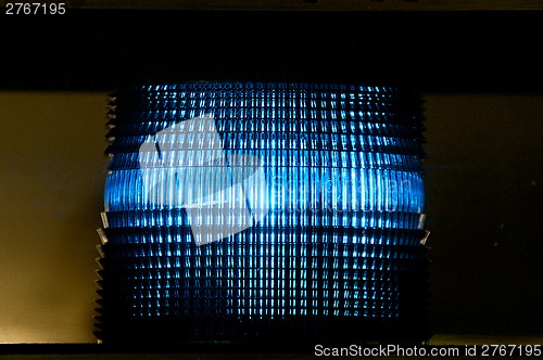 Image of blue faceted light