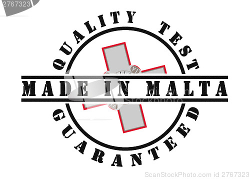 Image of Quality test guaranteed stamp 