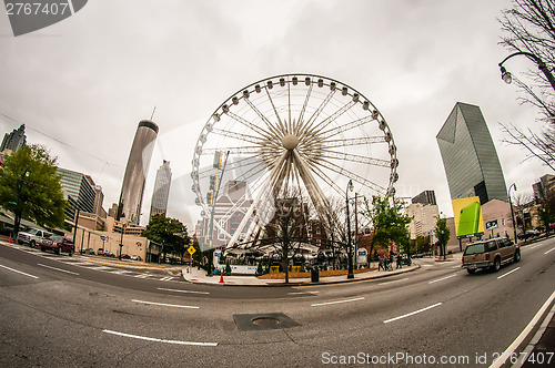 Image of Downtown Atlanta, Georgia USA skyline