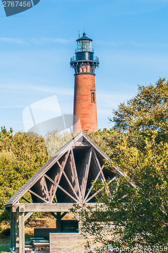 Image of Currituck Beach Lighthouse on the Outer Banks of North Carolina