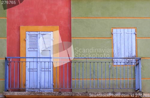 Image of Colorful house detail