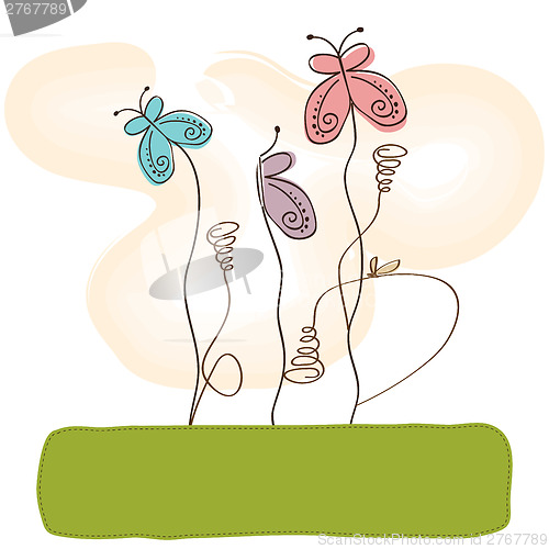 Image of butterflies design