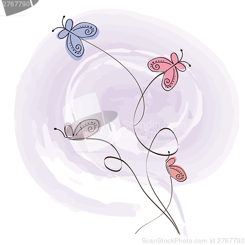 Image of butterflies design