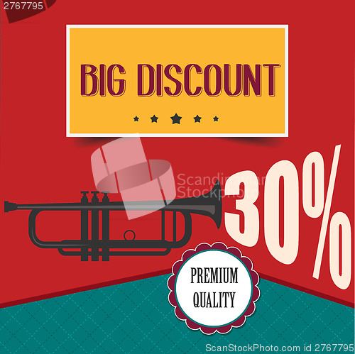 Image of retro discount poster
