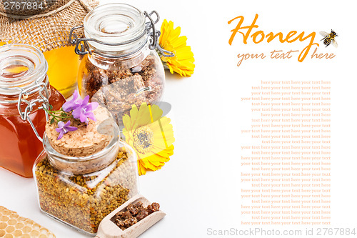 Image of Still life of fresh honey
