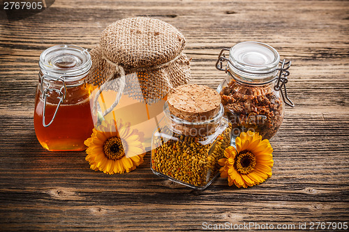 Image of Honey, pollen and propolis