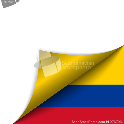 Image of Colombia Country Flag Turning Page