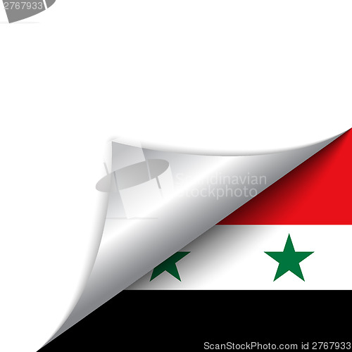 Image of Syria Country Flag Turning Page