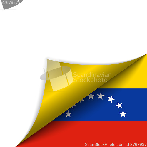 Image of Venezuela Country Flag Turning Page