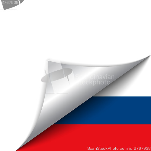 Image of Russia Country Flag Turning Page