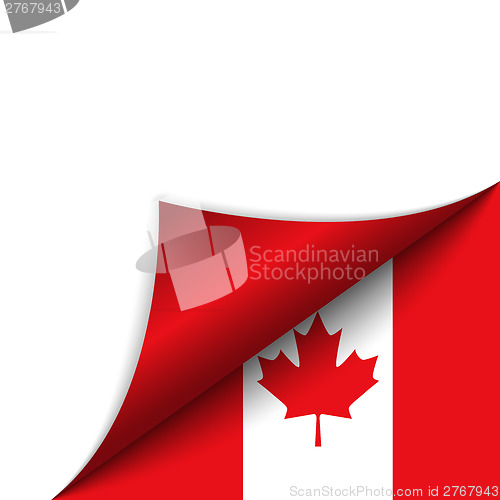 Image of Canada Country Flag Turning Page