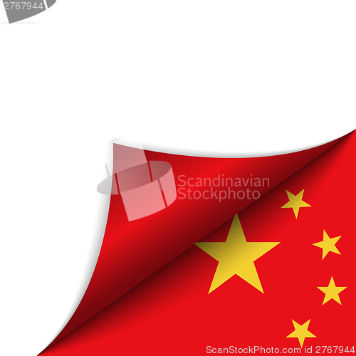 Image of China Country Flag Turning Page