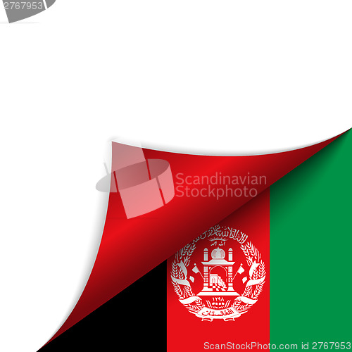 Image of Afghanistan Country Flag Turning Page