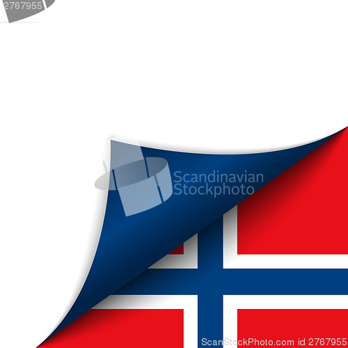 Image of Norway Country Flag Turning Page