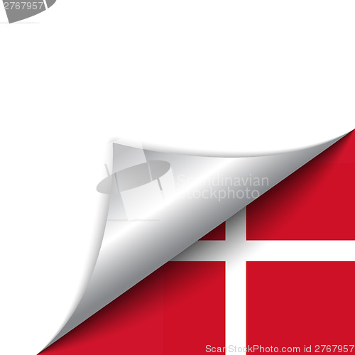 Image of Denmark Country Flag Turning Page