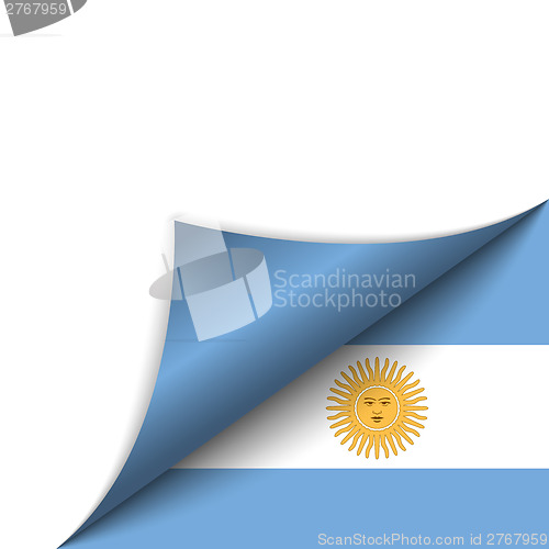Image of Argentina Country Flag Turning Page