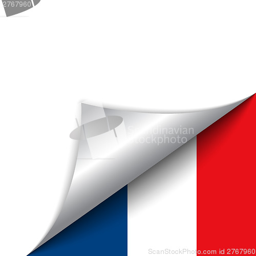 Image of France Country Flag Turning Page