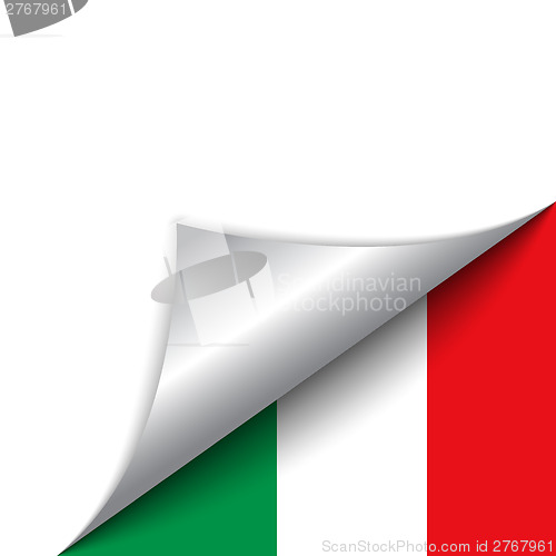 Image of Italy Country Flag Turning Page