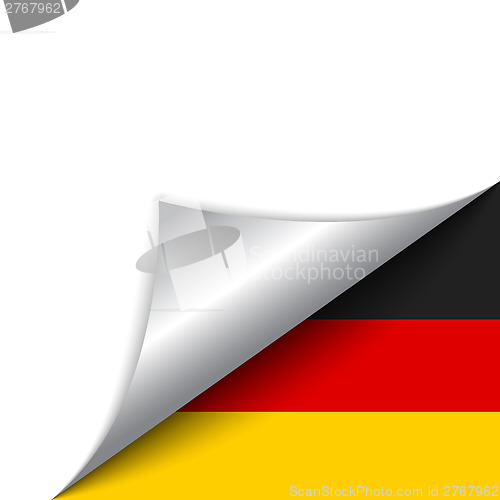 Image of Germany Country Flag Turning Page