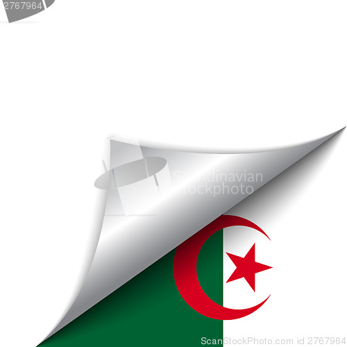 Image of Algeria Country Flag Turning Page