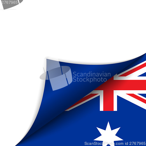 Image of Australia Country Flag Turning Page