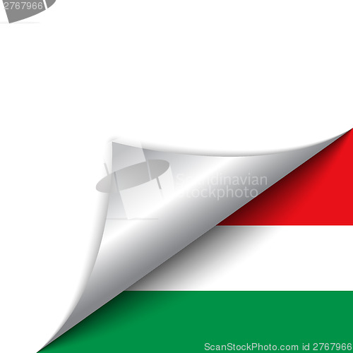 Image of Hungary Country Flag Turning Page