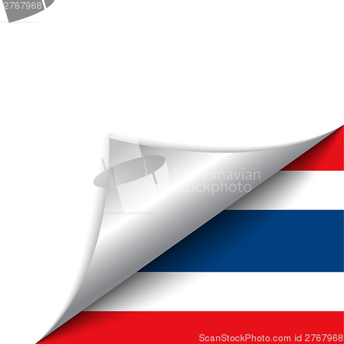 Image of Thailand Country Flag Turning Page