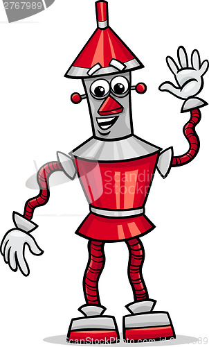 Image of fanatasy robot cartoon illustration