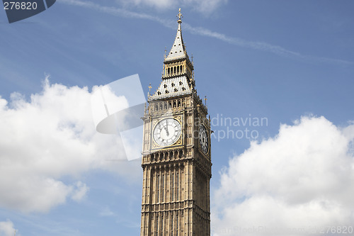 Image of big ben against a blue sky