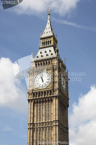 Image of big ben against a blue sky