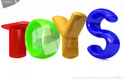 Image of "Toys" 3d text