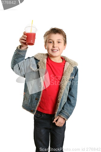 Image of Childi holding a fresh fruit juice