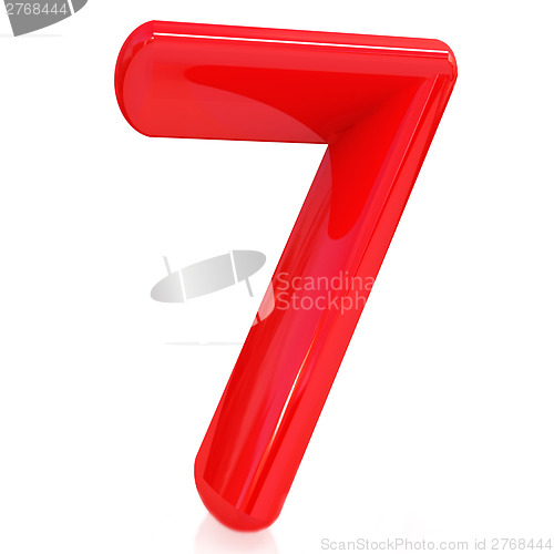 Image of Number "7"- seven