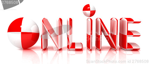Image of On-line 3d text