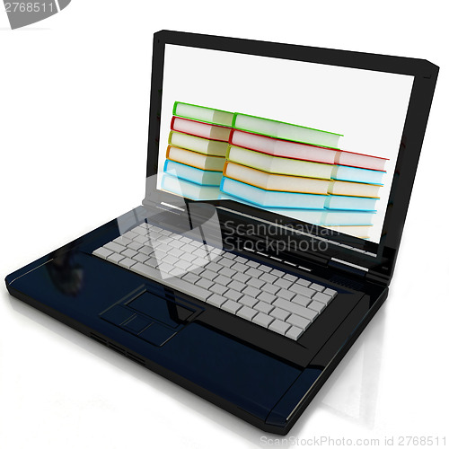 Image of Colorful books and earth 