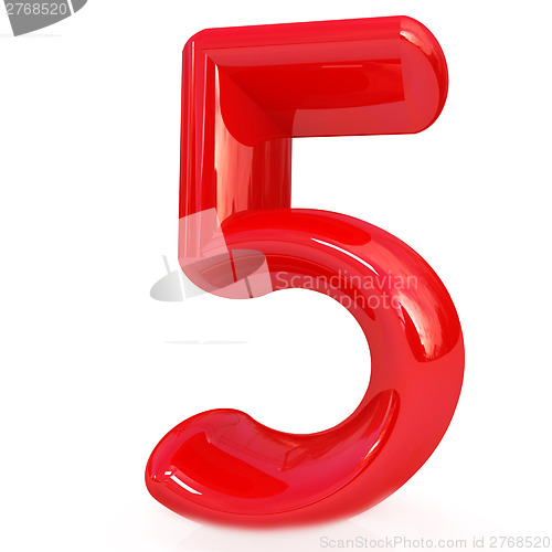 Image of Number "5"- five