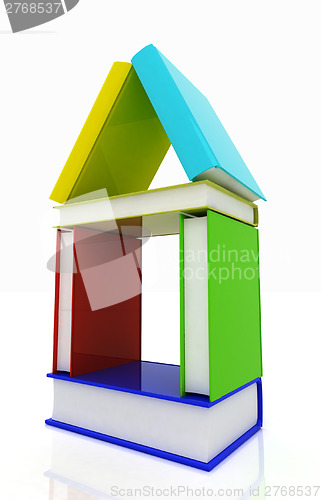 Image of house from colorful real books