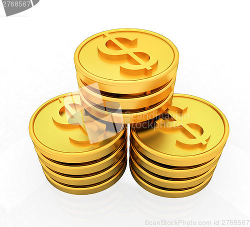 Image of Gold dollar coins