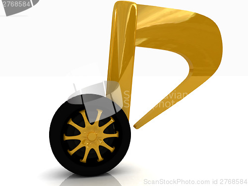Image of note is car-wheel