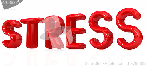 Image of stress 3d text