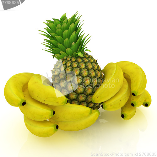 Image of pineapple and bananas