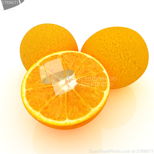 Image of half oranges and oranges