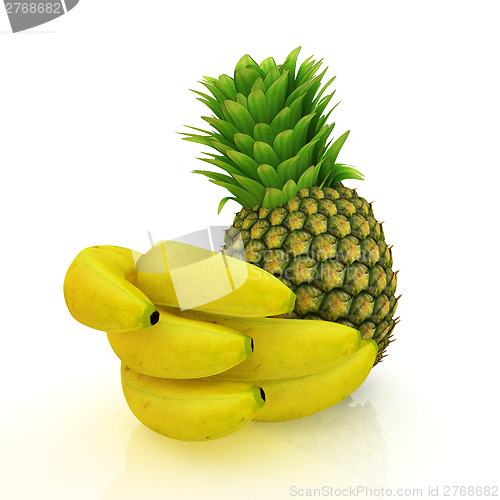 Image of pineapple and bananas