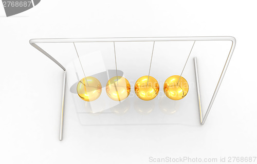 Image of Gold Ball 3d render