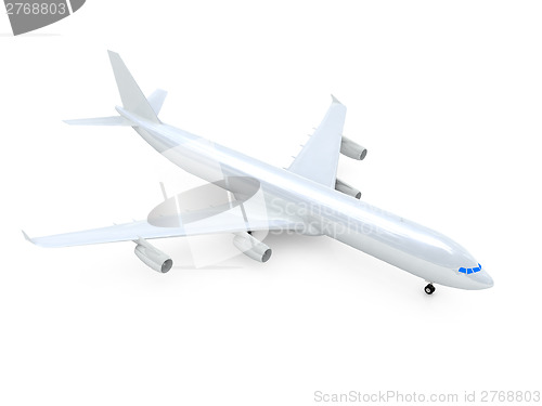 Image of White airplane