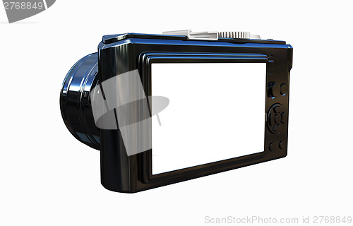 Image of 3d illustration of photographic camera